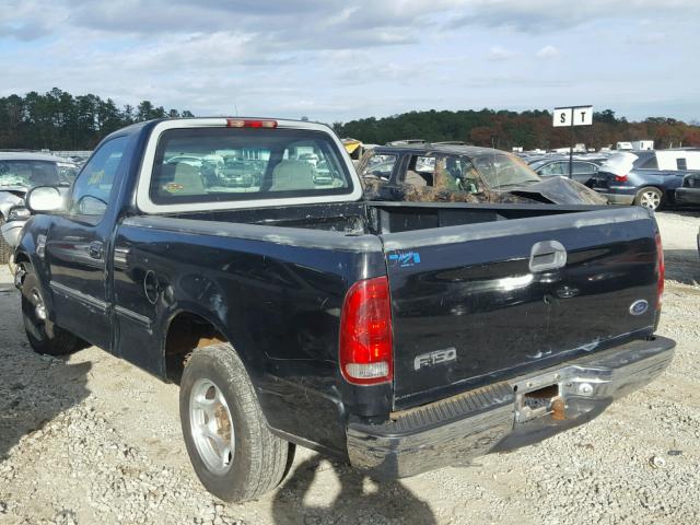 1FTZF1762WNB52346 - 1998 FORD F150 BLACK photo 3