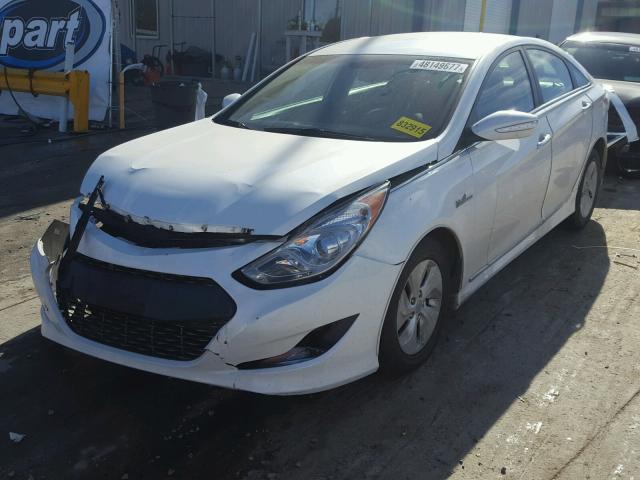 KMHEC4A43DA088169 - 2013 HYUNDAI SONATA HYB WHITE photo 2