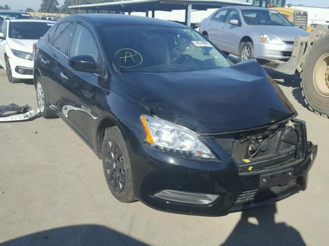 3N1AB7AP9FL648342 - 2015 NISSAN SENTRA S BLACK photo 1