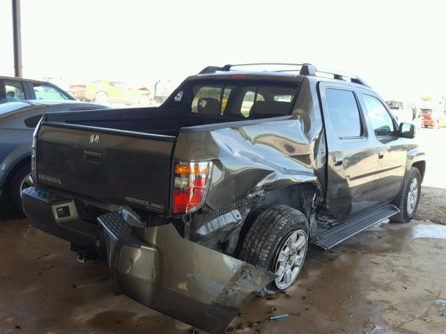 2HJYK16406H554605 - 2006 HONDA RIDGELINE BLUE photo 4