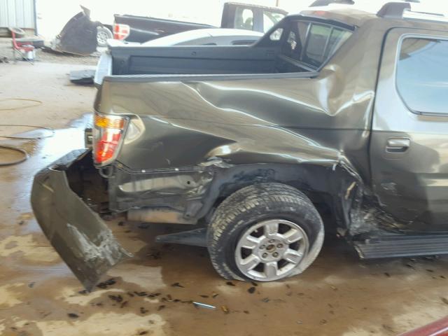 2HJYK16406H554605 - 2006 HONDA RIDGELINE BLUE photo 9