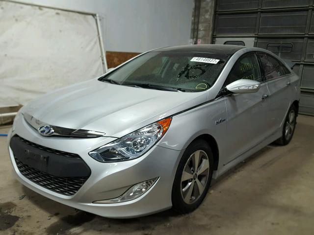 KMHEC4A42BA001259 - 2011 HYUNDAI SONATA HYB SILVER photo 2