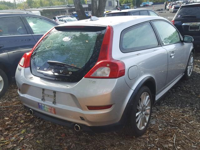 YV1672MK3C2269786 - 2012 VOLVO C30 T5 SILVER photo 4