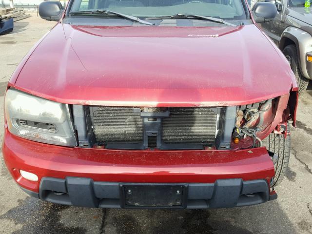 1GNDT13S232283948 - 2003 CHEVROLET TRAILBLAZE MAROON photo 9