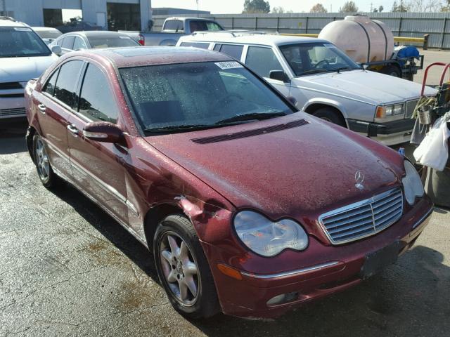 WDBRF64J52F246830 - 2002 MERCEDES-BENZ C 320 RED photo 1