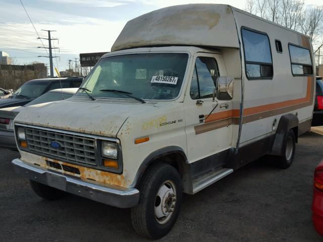 1FBKE30H5CHA66875 - 1986 FORD ECONOLINE TWO TONE photo 2