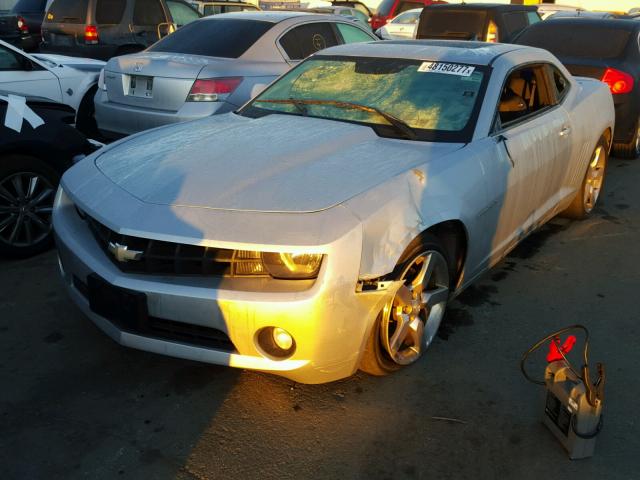 2G1FB1E35C9101213 - 2012 CHEVROLET CAMARO LT SILVER photo 2