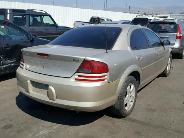 1B3EL46X73N533691 - 2003 DODGE STRATUS SE BEIGE photo 4