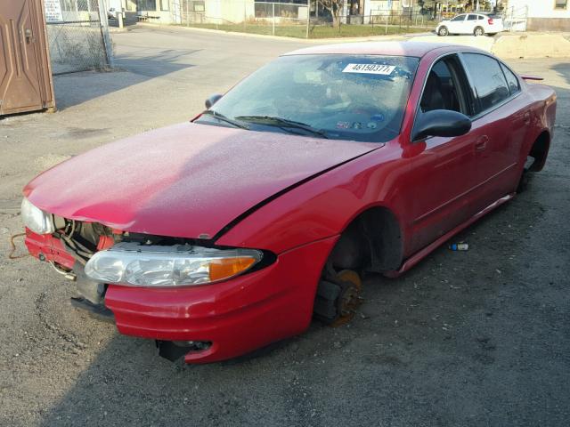 1G3NL52F33C276185 - 2003 OLDSMOBILE ALERO GL RED photo 2