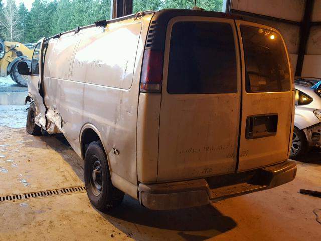 1GCHG39R711123632 - 2001 CHEVROLET EXPRESS G3 GOLD photo 3