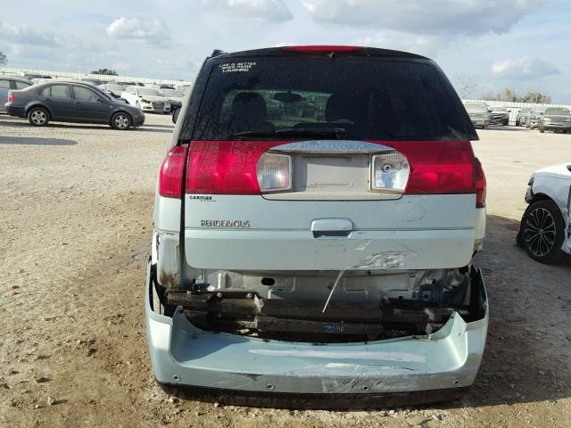 3G5DA03L66S572090 - 2006 BUICK RENDEZVOUS TEAL photo 9