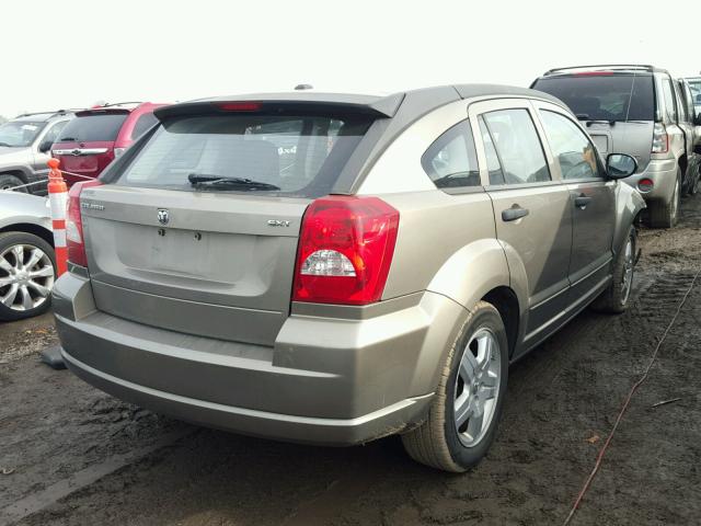 1B3HB48B18D673007 - 2008 DODGE CALIBER SX TAN photo 4