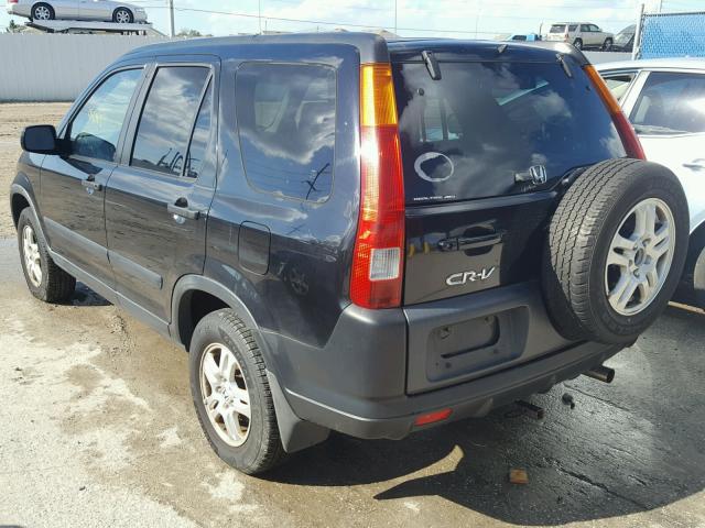 JHLRD78804C013319 - 2004 HONDA CR-V EX BLACK photo 3