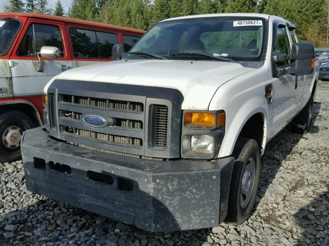 1FTWX31R68EE22745 - 2008 FORD F350 SRW S WHITE photo 2