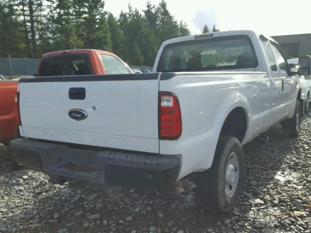 1FTWX31R68EE22745 - 2008 FORD F350 SRW S WHITE photo 4