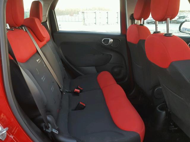 ZFBCFAAH6EZ001438 - 2014 FIAT 500L POP RED photo 6