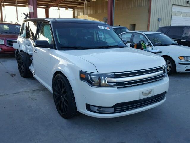 2FMHK6DT0DBD13859 - 2013 FORD FLEX LIMIT WHITE photo 1