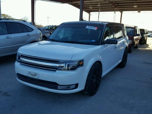 2FMHK6DT0DBD13859 - 2013 FORD FLEX LIMIT WHITE photo 2