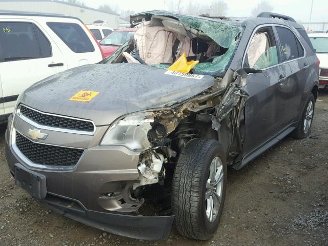 2CNALDEW1A6388800 - 2010 CHEVROLET EQUINOX LT BROWN photo 2