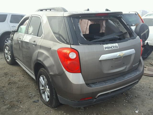 2CNALDEW1A6388800 - 2010 CHEVROLET EQUINOX LT BROWN photo 3