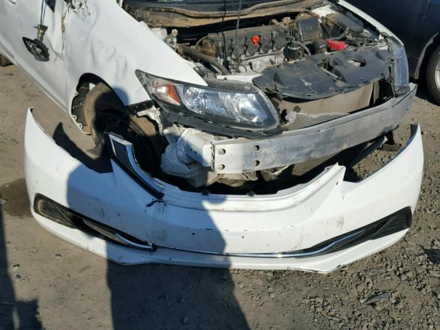 19XFB2F53DE073170 - 2013 HONDA CIVIC LX WHITE photo 9