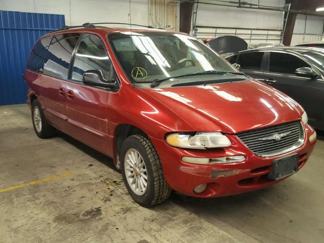 1C4GP44G3YB617269 - 2000 CHRYSLER TOWN & COU RED photo 1