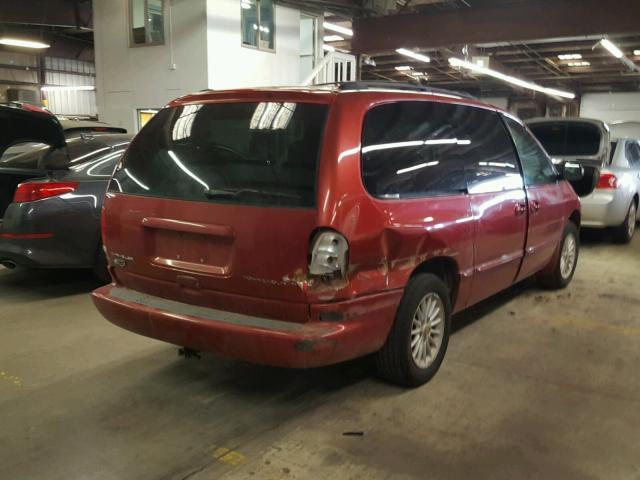 1C4GP44G3YB617269 - 2000 CHRYSLER TOWN & COU RED photo 4