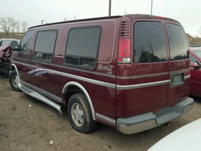 1GBFG15M9T1025120 - 1996 CHEVROLET G10 MAROON photo 3