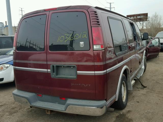 1GBFG15M9T1025120 - 1996 CHEVROLET G10 MAROON photo 4