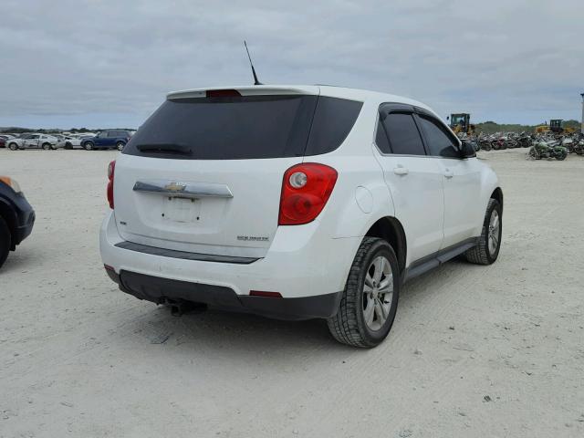 2CNFLCEC1B6454365 - 2011 CHEVROLET EQUINOX LS WHITE photo 4