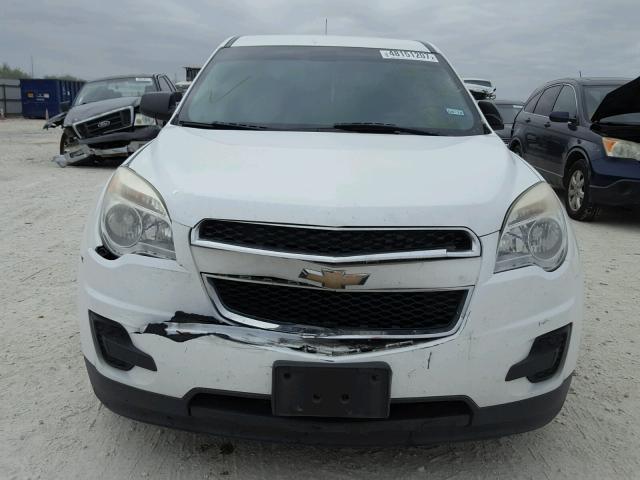 2CNFLCEC1B6454365 - 2011 CHEVROLET EQUINOX LS WHITE photo 9