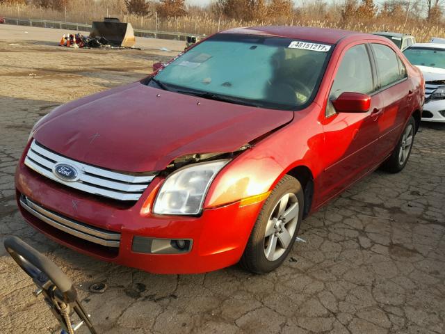 3FAFP07116R188627 - 2006 FORD FUSION SE RED photo 2