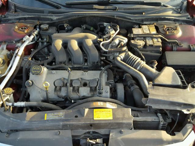 3FAFP07116R188627 - 2006 FORD FUSION SE RED photo 7