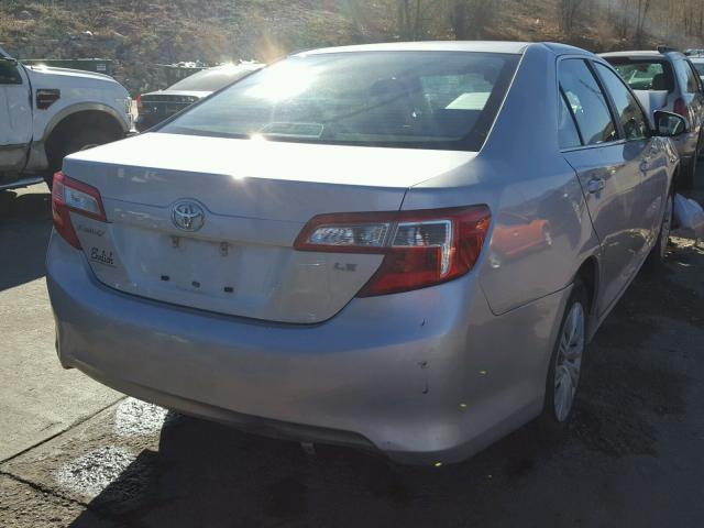 4T1BF1FK0DU648356 - 2013 TOYOTA CAMRY L SILVER photo 4