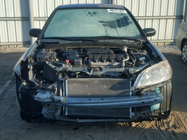 2HGES16525H634102 - 2005 HONDA CIVIC LX CHARCOAL photo 9