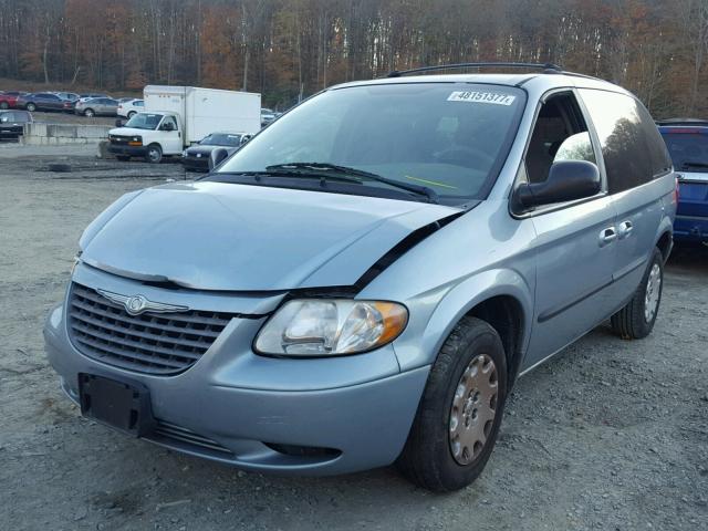 1C4GJ45383B156978 - 2003 CHRYSLER VOYAGER LX BLUE photo 2