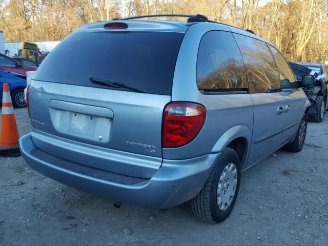 1C4GJ45383B156978 - 2003 CHRYSLER VOYAGER LX BLUE photo 4