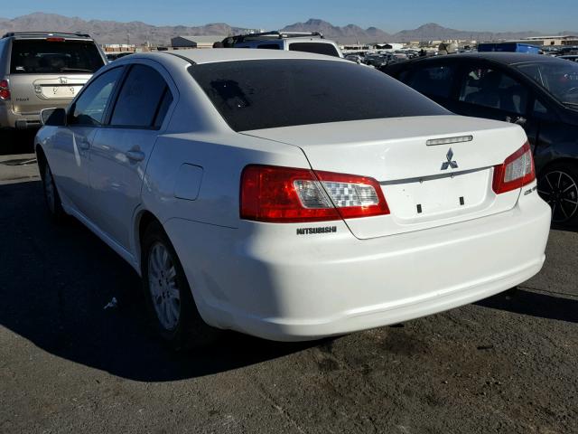 4A32B2FF1BE017936 - 2011 MITSUBISHI GALANT FE WHITE photo 3