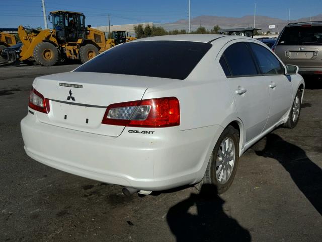 4A32B2FF1BE017936 - 2011 MITSUBISHI GALANT FE WHITE photo 4