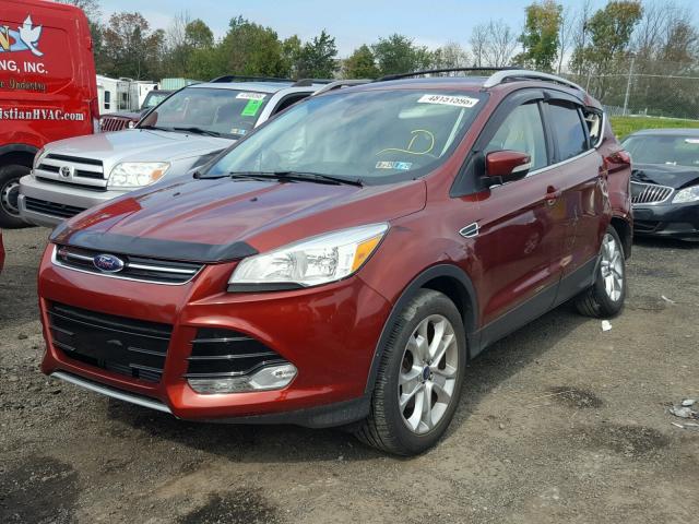 1FMCU9J90EUE06021 - 2014 FORD ESCAPE TIT RED photo 2