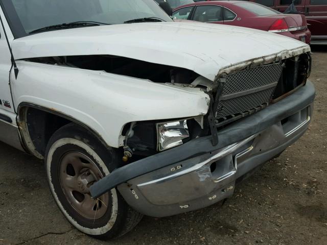 1B7HC13Z4WJ118971 - 1998 DODGE RAM 1500 WHITE photo 9