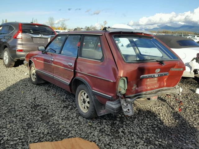 JF2AM53BXEE411890 - 1984 SUBARU GL 4WD RED photo 3