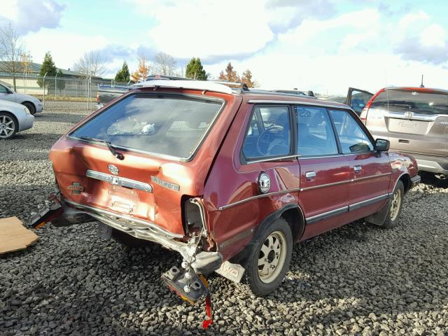 JF2AM53BXEE411890 - 1984 SUBARU GL 4WD RED photo 4