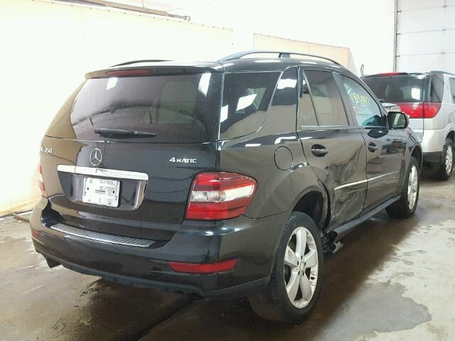 4JGBB86E09A480998 - 2009 MERCEDES-BENZ ML 350 BLACK photo 4