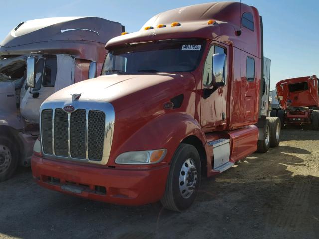 1XP7D49X1AD103401 - 2010 PETERBILT 387 RED photo 2