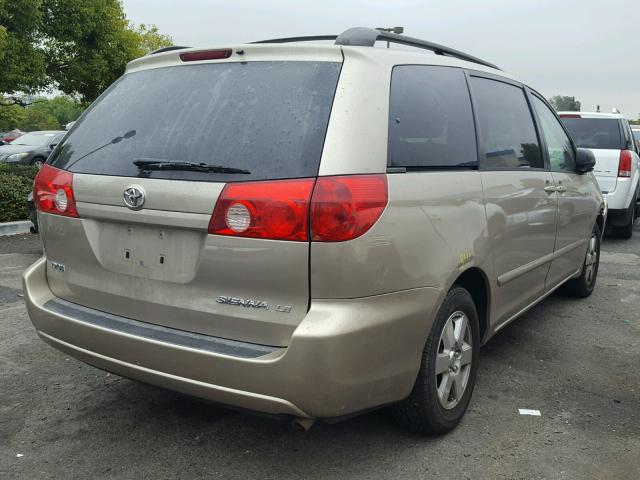 5TDZA23C66S531473 - 2006 TOYOTA SIENNA CE GOLD photo 4