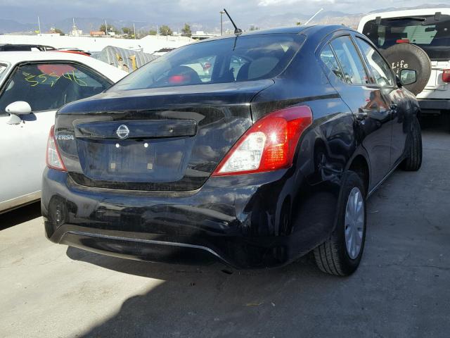 3N1CN7AP7GL857953 - 2016 NISSAN VERSA S BLACK photo 4