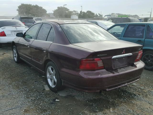 4A3AA46G6XE041076 - 1999 MITSUBISHI GALANT ES MAROON photo 3