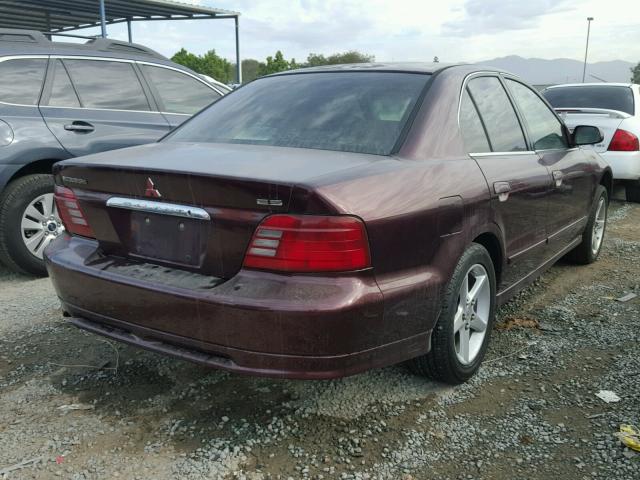 4A3AA46G6XE041076 - 1999 MITSUBISHI GALANT ES MAROON photo 4