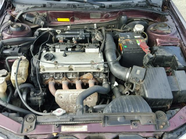 4A3AA46G6XE041076 - 1999 MITSUBISHI GALANT ES MAROON photo 7